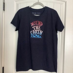 NWT Patagonia Dark Blue 'Defend the Earth' Tee